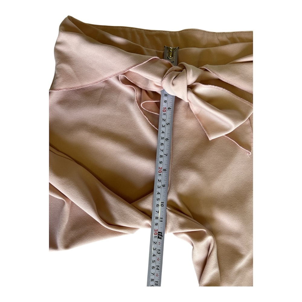 Love Scarlett Blush Pink Tie-Waist Cropped Pants | Size L | Work to Weekend - Picture 9 of 10